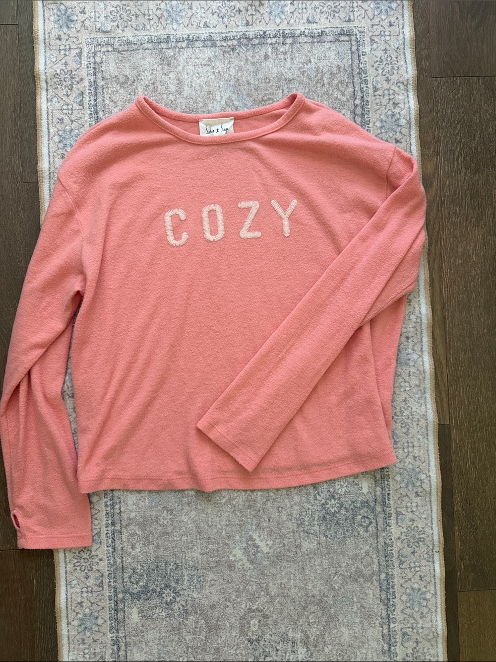 Sadie & Sage Cozy Pink Pullover Sweatshirt